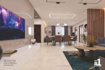 Living Room in 3 BHK Apartment at RNP 1, Kondapur – for Sale