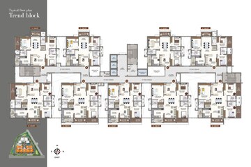 Floor Plan in 3 BHK Apartment at RNP 1, Kondapur – for Sale