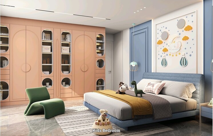 Bedroom, dream-delmont 3 Bedroom 1110 Sq.Ft. Apartment In Bavdhan Pune 7590447