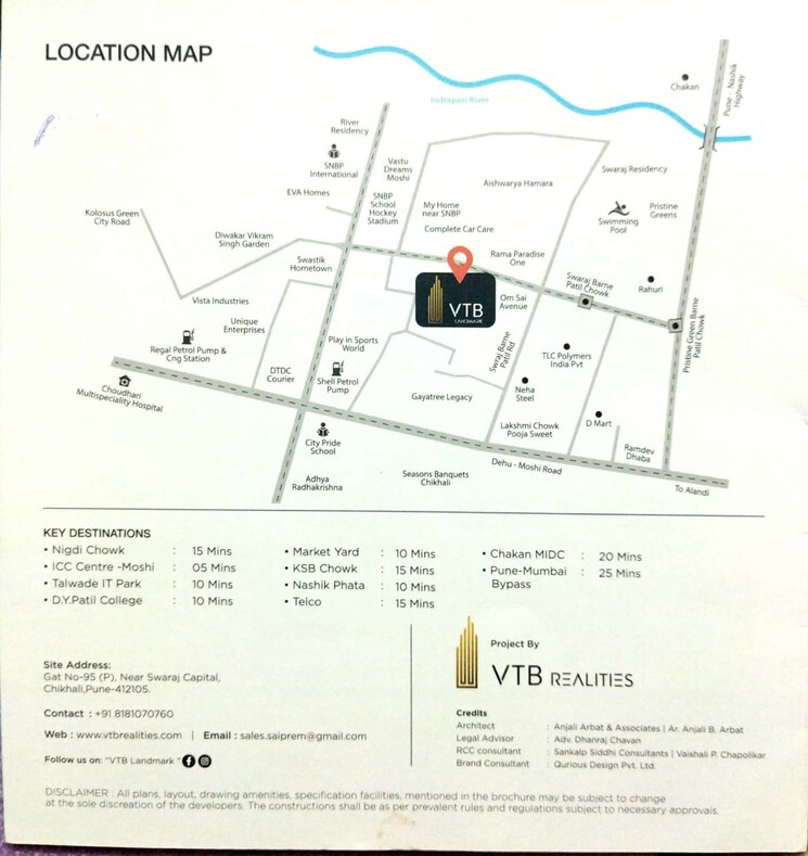Map Location, vtb-landmark Commercial Shop 305 Sq.Ft. In Chikhali Pune 7591140