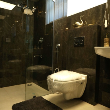 Bathroom in 3 BHK Apartment at Motia'z Harmony Greens, Kishanpura – for Sale