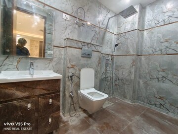 Bathroom in 3 BHK Builder Floor at Chattarpur – for Sale