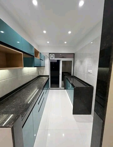 Kitchen in 1 BHK Builder Floor at Vihang Marina, Ghodbunder Road – for Sale
