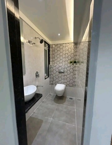 Bathroom in 1 BHK Builder Floor at Vihang Marina, Ghodbunder Road – for Sale