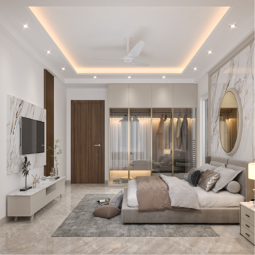 Living Room in 4 BHK Builder Floor at Unitech South City II, South City 2 – for Sale