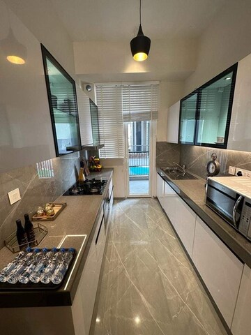 Kitchen in 3.5 BHK Builder Floor at Smart World Gems, Sector 89 – for Sale