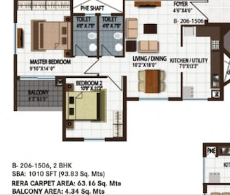 2 BHK Apartment For Resale in Century Indus Phase 2 Rajarajeshwari Nagar Bangalore  7595538