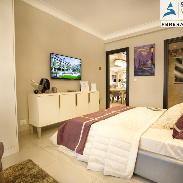 Bedroom, sushma-valencia 3 Bedroom 2250 Sq.Ft. Apartment In Nagla Road Zirakpur 7596187