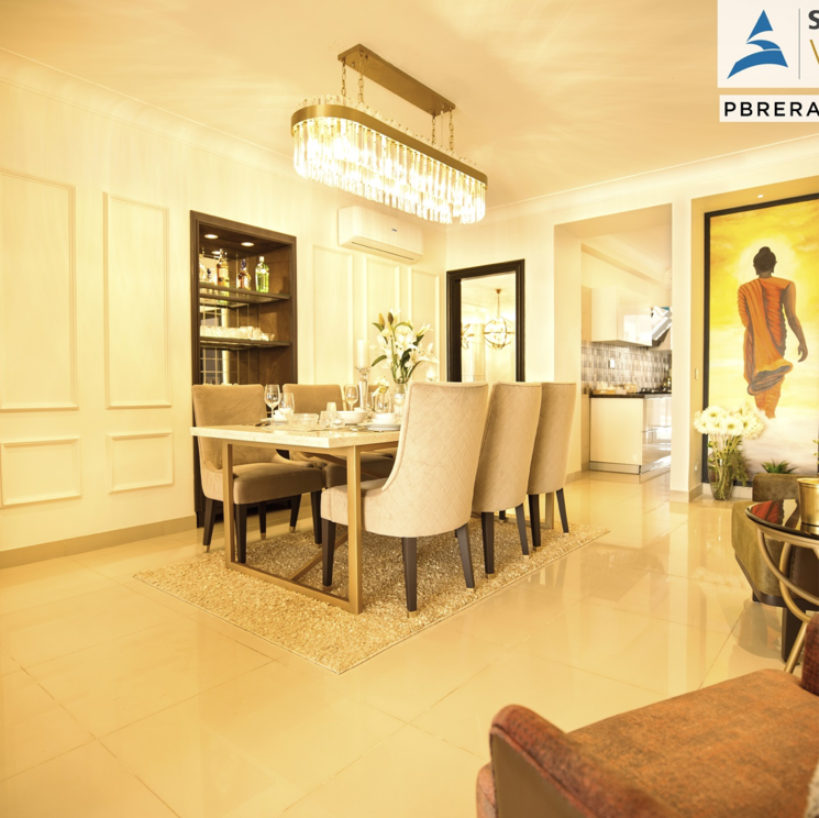 Living Room, sushma-valencia 3 Bedroom 2250 Sq.Ft. Apartment In Nagla Road Zirakpur 7596187