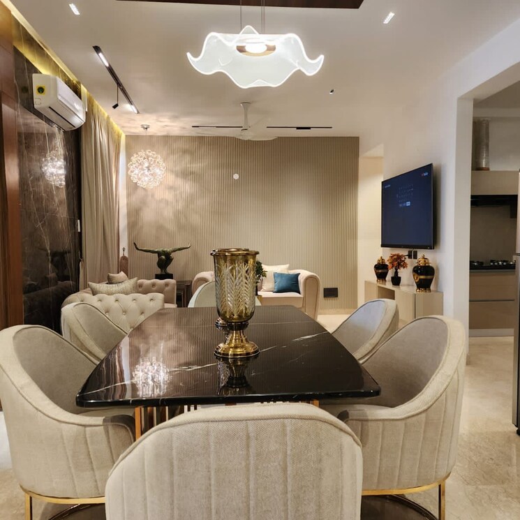 Living Room, maya-green-lotus-utsav 3 Bedroom 2100 Sq.Ft. Apartment In International Airport Road Zirakpur 7596207