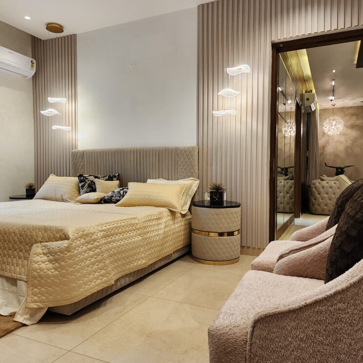 Bedroom, maya-green-lotus-utsav 3 Bedroom 2100 Sq.Ft. Apartment In International Airport Road Zirakpur 7596207