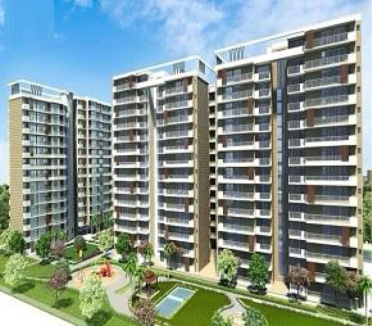 Exterior View, maya-green-lotus-utsav 3 Bedroom 2100 Sq.Ft. Apartment In International Airport Road Zirakpur 7596207