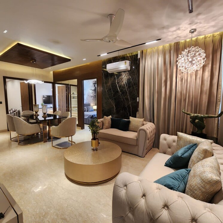 Living Room, maya-green-lotus-utsav 3 Bedroom 2100 Sq.Ft. Apartment In International Airport Road Zirakpur 7596207