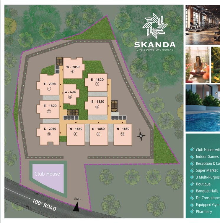 Master Plan, velmala 3 Bedroom 1820 Sq.Ft. Apartment In Velmala Hyderabad 7596521