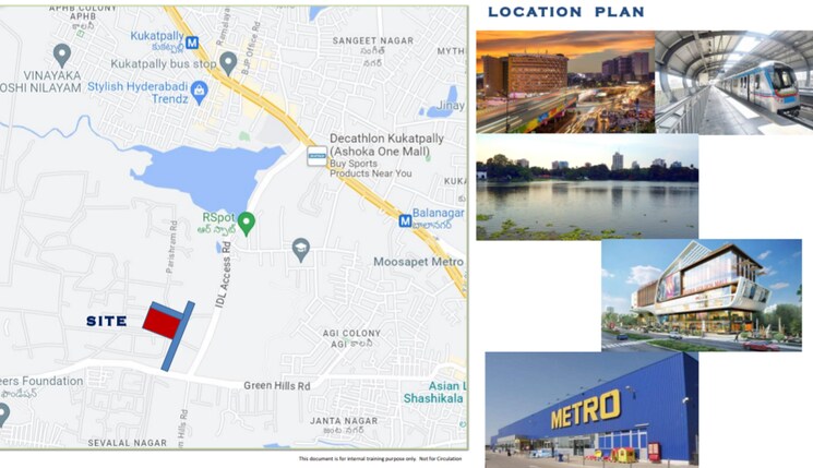 Map Location, kukatpally 3.5 Bedroom 2450 Sq.Ft. Apartment In Kukatpally Hyderabad 7598008