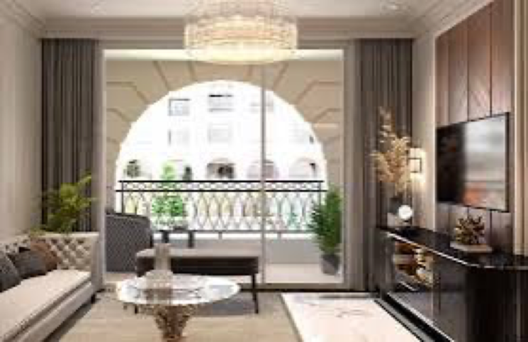 Living Room, godrej-park-world 3 Bedroom 1198 Sq.Ft. Builder Floor In Bhoirwadi Pune 7598322