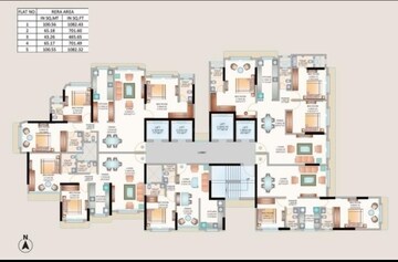 Floor Plan in 2 BHK Apartment at Karmvir Saraswati Apartment, Borivali West – for Sale