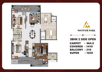 3 BHK Apartment For Resale in Kishanpura Zirakpur  7598708