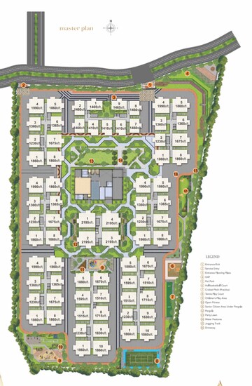 Master Plan in 3 BHK Apartment at Divine Space Osman Nagar, Osman Nagar – for Sale