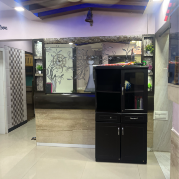 Kitchen in 2 BHK Apartment at Ochna Pride Park CHS Ltd, Oswal Park – for Sale