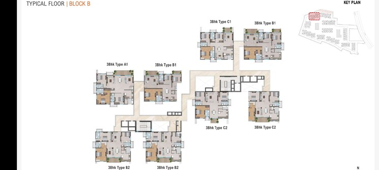 Floor Plan, vasavi-ananda-nilayam 3 Bedroom 2555 Sq.Ft. Apartment In Lb Nagar Hyderabad 7599235