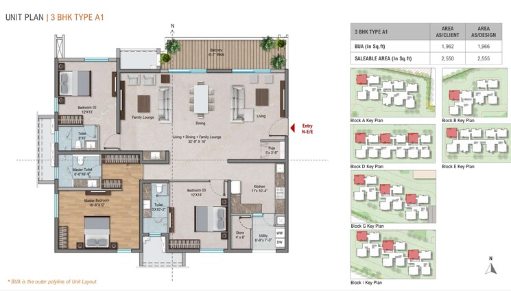 Floor Plan, vasavi-ananda-nilayam 3 Bedroom 2555 Sq.Ft. Apartment In Lb Nagar Hyderabad 7599235
