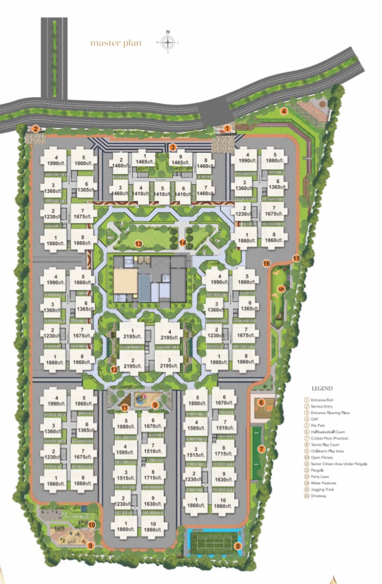 Master Plan, divine-space-osman-nagar 2.5 Bedroom 1410 Sq.Ft. Apartment In Osman Nagar Hyderabad 7599562