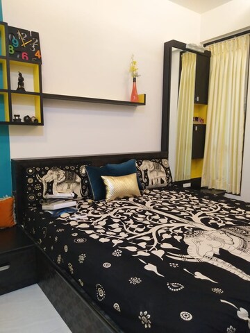 Bedroom in 2 BHK Apartment at Gala Pride Palms, Kolshet Road – for Sale