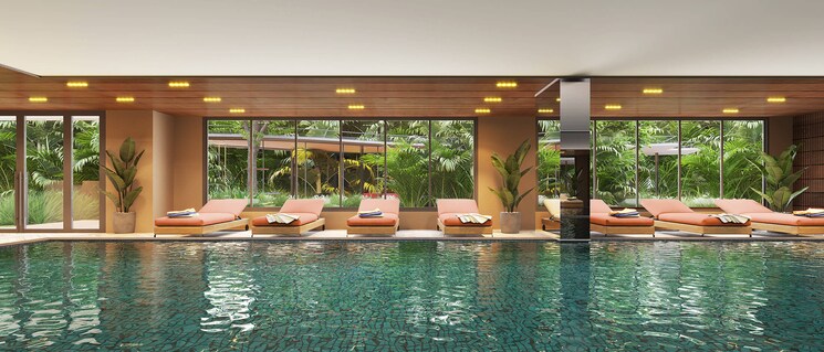 Swimming Pool, kavisha-the-canvas 4 Bedroom 1900 Sq.Ft. Builder Floor In Wapa Ahmedabad 7601017