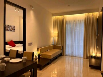 Living Room in 1 BHK Apartment at Vihang Marina, Ghodbunder Road – for Sale
