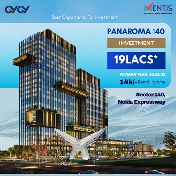  Office Space – Exterior View View at GYGY Mentis, Sector 140 - for Sale