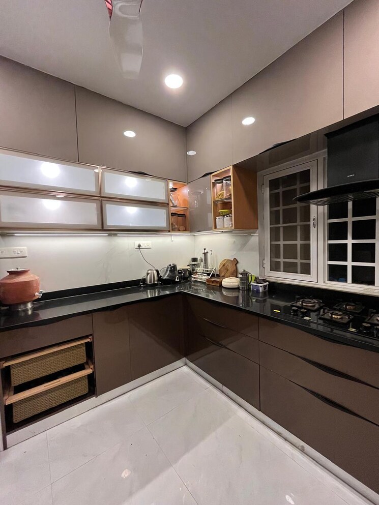 Kitchen, park-grandeur 3 Bedroom 2200 Sq.Ft. Apartment In Baner Pune 7601996