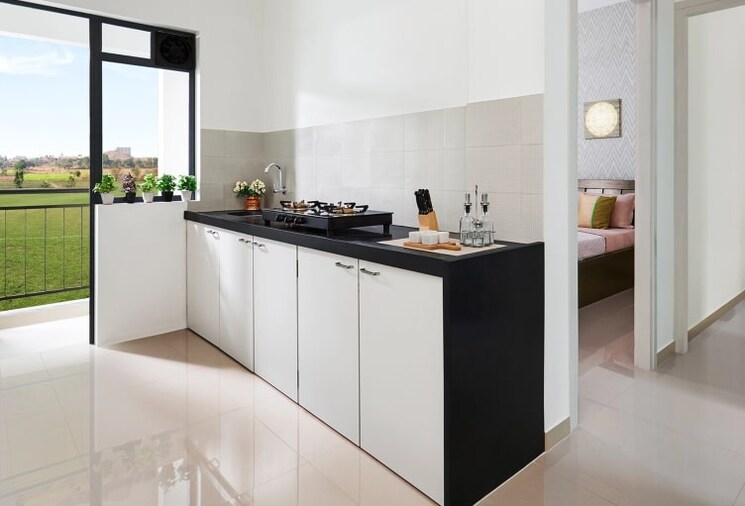 Kitchen, peninsula-address-one 3 Bedroom 615 Sq.Ft. Apartment In Gahunje Pune 7589885