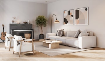 Living Room in 3 BHK Builder Floor at Landmark Avana, Sector 95 – for Sale