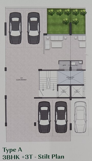 Floor Plan in 3 BHK Builder Floor at Landmark Avana, Sector 95 – for Sale