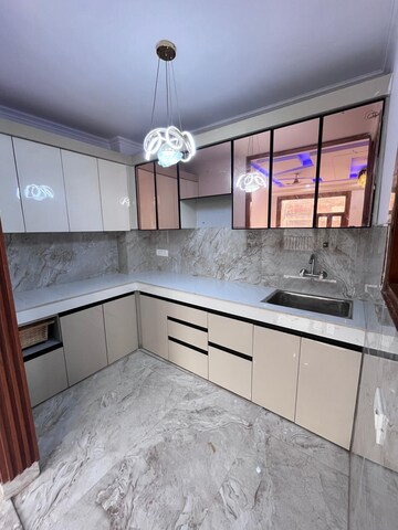 Kitchen in 3 BHK Builder Floor at Khirki Extension – for Sale