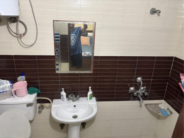 Bathroom in 3 BHK Apartment at Peer Mucchalla – for Sale
