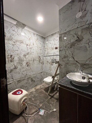 Bathroom in 3 BHK Builder Floor at Chattarpur – for Sale