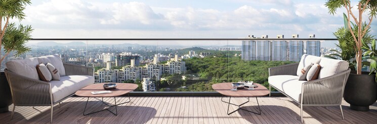 Balcony, tribeca-yoo-one 3 Bedroom 1628 Sq.Ft. Apartment In Nibm Pune 7605981
