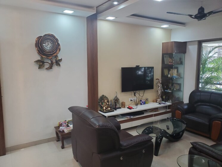 Living Room, sai-crystal 3 Bedroom 1500 Sq.Ft. Apartment In Kharghar Navi Mumbai 7606117