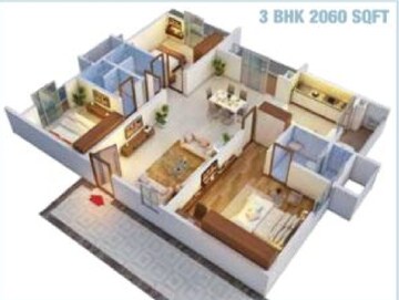 Floor Plan in 3 BHK Apartment at Sumadhura Horizon, Kondapur – for Sale