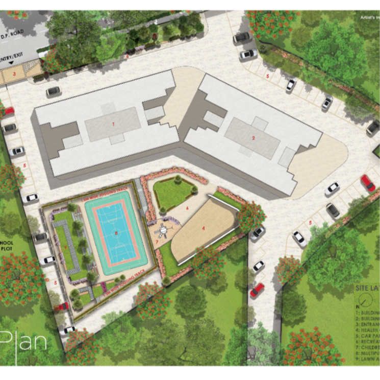 Master Plan, sunraj-supreme 1 Bedroom 525 Sq.Ft. Apartment In Pisawali N V Thane 7606291