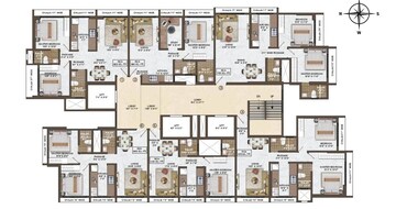 Floor Plan in 1 BHK Apartment at Laxmi Shrushti Apartment, Goregaon West – for Sale