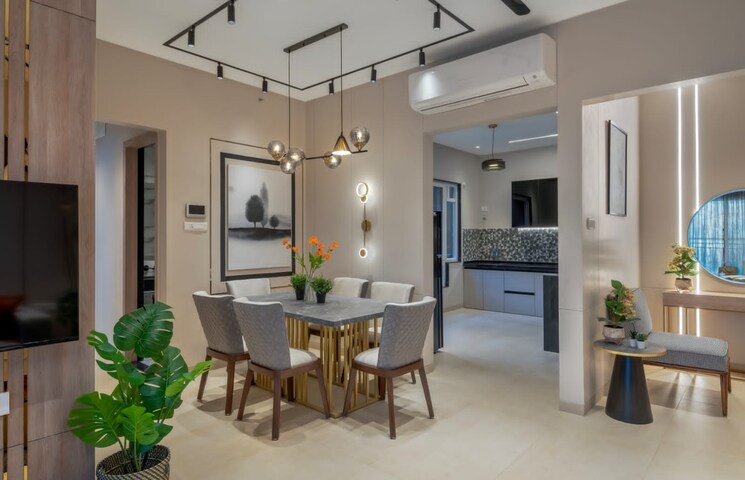 Living Room, unique-k-pune 3 Bedroom 1116 Sq.Ft. Apartment In Bavdhan Pune 7607146