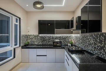 Kitchen in 3 BHK Apartment at Unique K Pune, Bavdhan – for Sale