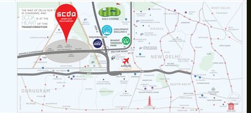 3.5 BHK Apartment – Map Location View at M3M Mansion, Sector 113 - for Sale