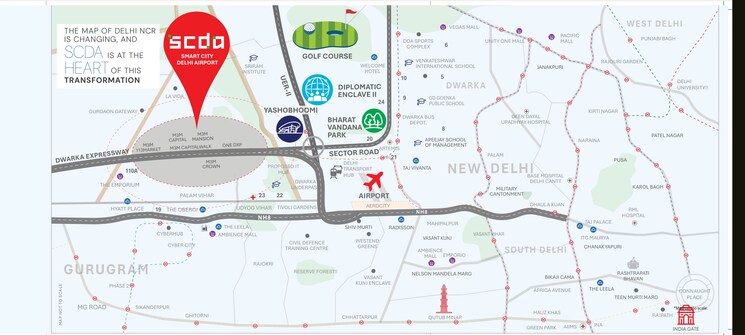 Map Location, m3m-mansion 3.5 Bedroom 2342 Sq.Ft. Apartment In Sector 113 Gurgaon 7608332