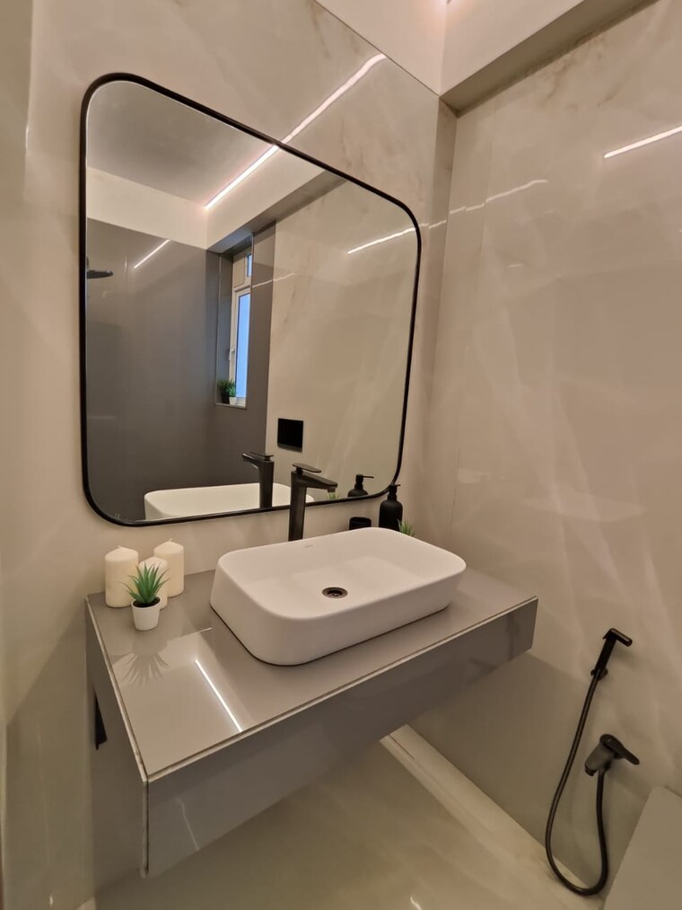 Bathroom, dosti-west-county-phase-2-dosti-cedar 3 Bedroom 1264 Sq.Ft. Builder Floor In Balkum Pada Thane 7609276