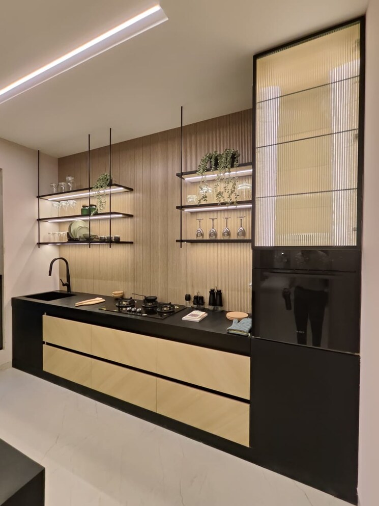 Kitchen, dosti-west-county-phase-2-dosti-cedar 3 Bedroom 1264 Sq.Ft. Builder Floor In Balkum Pada Thane 7609276