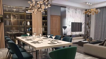 Living Room in 3 BHK Apartment at Hermitage Centralis, Vip Road – for Sale